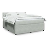 Image de Sommier à lattes de lit et matelas Gris clair 180x200cm Velours 3287818