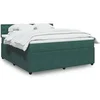 Image de Sommier à lattes de lit et matelas Vert foncé 180x200cm Velours 3287821