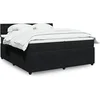 Image de Boxspring met matras fluweel zwart 200x200 cm3287844