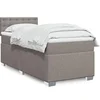 Image de Sommier à lattes de lit avec matelas Taupe 90x190 cm Tissu 3288061