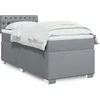 Image de Boxspring met matras stof lichtgrijs 100x200 cm3288106