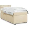 Image de Boxspring met matras stof cràmekleurig 100x200 cm3288118