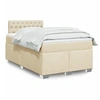 Image de Boxspring met matras stof cràmekleurig 120x190 cm3288139