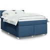 Image de Boxspring met matras stof blauw 140x190 cm3288182