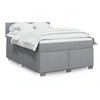 Image de Boxspring met matras stof lichtgrijs 140x190 cm3288183