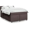 Image de Boxspring met matras stof donkerbruin 140x190 cm3288193