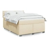 Image de Boxspring met matras stof cràmekleurig 140x190 cm3288195