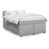Image de Boxspring met matras stof lichtgrijs 140x190 cm3288197