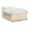 Image de Boxspring met matras stof cràmekleurig 140x190 cm3288202