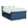 Image de Boxspring met matras stof blauw 140x190 cm3288203