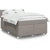 Image de Boxspring met matras stof taupe 140x200 cm3288208