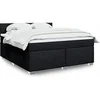 Image de Boxspring met matras stof zwart 180x200 cm3288269