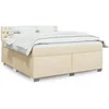 Image de Boxspring met matras stof cràmekleurig 180x200 cm3288279