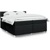 Image de Boxspring met matras stof zwart 200x200 cm3288290