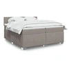 Image de Boxspring met matras stof taupe 200x200 cm3288292