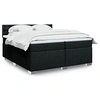 Image de Boxspring met matras stof zwart 200x200 cm3288311