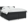 Image de Boxspring met matras kunstleer zwart 180x200 cm3288432