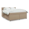 Image de Boxspring met matras kunstleer cappuccinokleurig 180x200 cm3288435