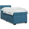 Image de Sommier à lattes de lit avec matelas bleu 90x190 cm velours, lit, lit à plate-forme, lit à panneaux, meuble de 3288496