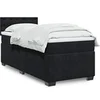 Image de Sommier à lattes de lit avec matelas Noir 90x200 cm Velours 3288512