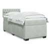Image de Sommier à lattes de lit et matelas Gris clair 90x200 cm Velours 3288516