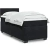 Image de Sommier à lattes de lit avec matelas Noir 90x200 cm Velours 3288524