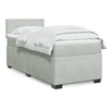 Image de Sommier à lattes de lit et matelas Gris clair 100x200cm Velours 3288528