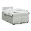 Image de Sommier à lattes de lit et matelas gris clair 120x190cm velours, lit, lit à plate-forme, lit à panneaux, meuble de 3288552