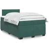 Image de Boxspring met matras fluweel donkergroen 120x190 cm3288555