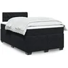 Image de Sommier à lattes de lit avec matelas noir 120x190 cm velours, lit, lit à plate-forme, lit à panneaux, meuble de 3288566