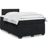 Image de Sommier à lattes de lit avec matelas Noir 120x200 cm Velours, lit, lit à plate-forme, lit à panneaux, meuble de 3288578