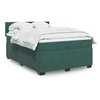 Image de Sommier à lattes de lit et matelas Vert foncé 140x190cm Velours, lit, lit à plate-forme, lit à panneaux, meuble de 3288609