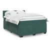 Image de Sommier à lattes de lit et matelas Vert foncé 140x190cm Velours, lit, lit à plate-forme, lit à panneaux, meuble de 3288615