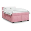 Image de Boxspring met matras fluweel roze 140x190 cm3288623