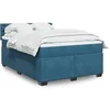 Image de Boxspring met matras fluweel blauw 140x200 cm3288646