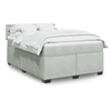 Image de Sommier à lattes de lit et matelas Gris clair 160x200cm Velours 3288666