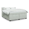 Image de Sommier à lattes de lit et matelas Gris clair 180x200cm Velours 3288690