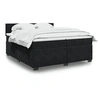 Image de Boxspring met matras fluweel zwart 200x200 cm3288698