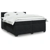 Image de Boxspring met matras fluweel zwart 200x200 cm3288704