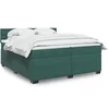 Image de Boxspring met matras fluweel donkergroen 200x200 cm3288717