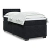 Image de Sommier à lattes de lit avec matelas noir simple velours, lit, lit à plate-forme, lit à panneaux, meuble de chambre à 3288773