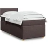 Image de Boxspring met matras stof donkerbruin 80x200 cm3288803