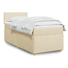 Image de Boxspring met matras stof cràmekleurig 80x200 cm3288805