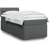 Image de Boxspring met matras stof donkergrijs 80x200 cm3288815