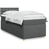 Image de Boxspring met matras stof donkergrijs 80x200 cm3288822