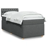 Image de Boxspring met matras stof donkergrijs 90x190 cm3288843