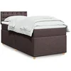 Image de Boxspring met matras stof donkerbruin 90x190 cm3288852