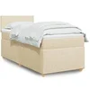 Image de Boxspring met matras stof cràmekleurig 100x200 cm3288889