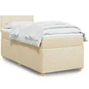 Image de Boxspring met matras stof cràmekleurig 100x200 cm3288896