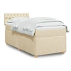 Image de Boxspring met matras stof cràmekleurig 100x200 cm3288903